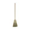 Boardwalk® 100% Corn Brooms, 60" Overall Length, Natural, 6/Carton Traditional Corn/Synthetic Brooms - Office Ready