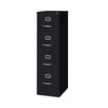 Alera® Four-Drawer Economy Vertical File, Letter-Size File Drawers, 15" x 22" x 52", Black Vertical File Cabinets - Office Ready