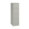 Alera® Four-Drawer Economy Vertical File, Letter-Size File Drawers, 15" x 22" x 52", Light Gray Vertical File Cabinets - Office Ready