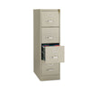Alera® Four-Drawer Economy Vertical File, Letter-Size File Drawers, 15" x 26.5" x 52", Putty Vertical File Cabinets - Office Ready