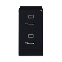 Alera® Two-Drawer Economy Vertical File, Letter-Size File Drawers, Black, 15