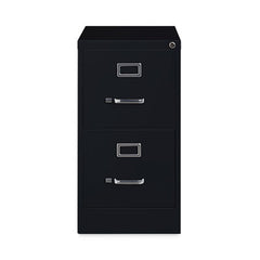 Alera® Two-Drawer Economy Vertical File, Letter-Size File Drawers, Black, 15" x 22" x 28.37"