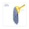 Boardwalk® Cut-End Wet Mop Heads, Standard Head, Cotton/Synthetic Fiber, Cut-End, #24, Blue, 12/Carton Wet Mop Heads - Office Ready