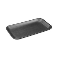 Pactiv Evergreen Foam Supermarket Tray, #17S, 8.3 x 4.8 x 0.65, Black, Foam, 1,000/Carton Butcher Food Containers - Office Ready