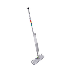 Boardwalk® Bucketless Microfiber Mop System, 5 x 18 Blue Microfiber Head, 59" Gray Aluminum/Polypropylene Handle