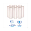 Boardwalk® High Density Industrial Can Liners Coreless Rolls, 45 gal, 13 mic, 40" x 48", Natural, Perforated, 25 Bags/Roll, 10 Rolls/CT HDPE Waste Can Liners - Office Ready
