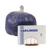Boardwalk® High Density Industrial Can Liners Coreless Rolls, 45 gal, 13 mic, 40" x 48", Natural, Perforated, 25 Bags/Roll, 10 Rolls/CT HDPE Waste Can Liners - Office Ready