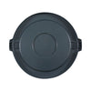 Boardwalk® Round Lids for Waste Receptacles, Flat-Top, Round, Plastic Gray Flat-Top Waste Receptacle Lids - Office Ready