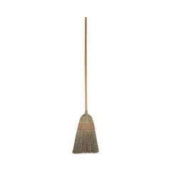 Boardwalk® Parlor Broom, Corn Fiber Bristles, 55" Overall Length, Natural, 12/Carton
