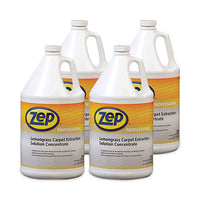 Zep Professional® Carpet Extraction Cleaner, Lemongrass, 1 gal Bottle, 4/Carton Carpet/Upholstery Cleaners - Office Ready