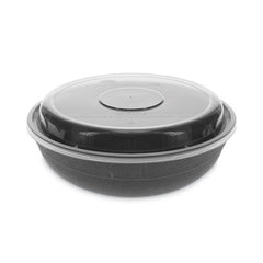 Pactiv Evergreen EarthChoice® Versa2Go Microwaveable Container, 30 oz, 6.8 x 6.8 x 2.2, Black/Clear, Plastic, 150/Carton