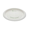 Pactiv Evergreen EarthChoice® Pressware® Compostable Dinnerware, Plate, Paper, 9" dia, White, 450/Carton Plates - Office Ready