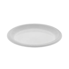 Pactiv Evergreen Meadoware Impact Plastic Dinnerware, Plate, 8.88" dia, White, 400/Carton