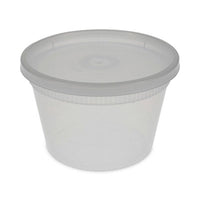 Pactiv Evergreen Newspring DELItainer Microwavable Container, 16 oz, 2 x 2 x 2, Clear, Plastic, 240/Carton Takeout Food Containers - Office Ready