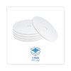 Boardwalk® Polishing Floor Pads, 21" Diameter, White, 5/Carton Burnish/Buff Floor Pads - Office Ready