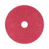 Boardwalk® Buffing Floor Pads, 21" Diameter, Red, 5/Carton Burnish/Buff Floor Pads - Office Ready