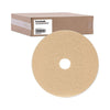 Boardwalk® Tan Burnishing Floor Pads, 20" Diameter, Tan, 5/Carton Burnish/Buff Floor Pads - Office Ready