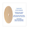 Boardwalk® Tan Burnishing Floor Pads, 20" Diameter, Tan, 5/Carton Burnish/Buff Floor Pads - Office Ready