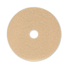 Boardwalk® Tan Burnishing Floor Pads, 20" Diameter, Tan, 5/Carton