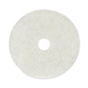 Boardwalk® Natural White Burnishing Floor Pads, 20" Diameter, White, 5/Carton Burnish/Buff Floor Pads - Office Ready