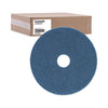 Boardwalk® Scrubbing Floor Pads, 20" Diameter, Blue, 5/Carton Scrub/Strip Floor Pads - Office Ready