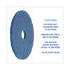 Boardwalk® Scrubbing Floor Pads, 20" Diameter, Blue, 5/Carton Scrub/Strip Floor Pads - Office Ready