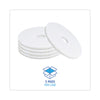 Boardwalk® Polishing Floor Pads, 15" Diameter, White, 5/Carton Burnish/Buff Floor Pads - Office Ready