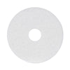 Boardwalk® Polishing Floor Pads, 15" Diameter, White, 5/Carton Burnish/Buff Floor Pads - Office Ready