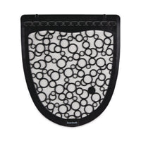 Boardwalk® Disposable Urinal Floor Mat 2.0, Slip-Resistant Rubber, 17.5 x 20, Black/White, 6/Carton Bath & Restroom Mats - Office Ready