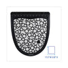Boardwalk® Disposable Urinal Floor Mat 2.0, Slip-Resistant Rubber, 17.5 x 20, Black/White, 6/Carton Bath & Restroom Mats - Office Ready