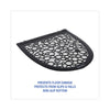 Boardwalk® Disposable Urinal Floor Mat 2.0, Slip-Resistant Rubber, 17.5 x 20, Black/White, 6/Carton Bath & Restroom Mats - Office Ready