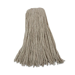 Boardwalk® Cut-End Lie-Flat Economical Mop Head, Economical Lie-Flat Head, Cotton Fiber, 32oz, White, 12/Carton