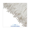Boardwalk® Cut-End Lie-Flat Economical Mop Head, Economical Lie-Flat Head, Rayon Fiber, 32-Oz., White, 12/Carton Wet Mop Heads - Office Ready