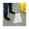 Boardwalk® Cut-End Lie-Flat Economical Mop Head, Economical Lie-Flat Head, Rayon Fiber, 32-Oz., White, 12/Carton Wet Mop Heads - Office Ready