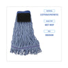 Boardwalk® Loop-End Mop with Scrub Pad, Loop-End, Cotton With Scrub Pad, Medium, 12/Carton Wet Mop Heads - Office Ready