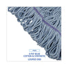 Boardwalk® Loop-End Mop with Scrub Pad, Loop-End, Cotton With Scrub Pad, Medium, 12/Carton Wet Mop Heads - Office Ready
