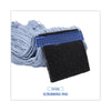 Boardwalk® Loop-End Mop with Scrub Pad, Loop-End, Cotton With Scrub Pad, Medium, 12/Carton Wet Mop Heads - Office Ready