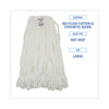 Boardwalk® Enviro Clean Mop Head, Looped, Enviro Clean With Tailband, Large, White, 12/Carton Wet Mop Heads - Office Ready