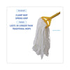 Boardwalk® Enviro Clean Mop Head, Looped, Enviro Clean With Tailband, Large, White, 12/Carton Wet Mop Heads - Office Ready