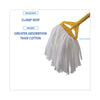 Boardwalk® Nonwoven Cut End Edge Mop, Rayon/Polyester, #20, White, 12/Carton Wet Mop Heads - Office Ready