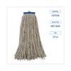 Boardwalk® Cotton Lie-Flat Mop Heads, Lie-Flat Head, Cotton Fiber, 24 oz., White, 12/Carton Wet Mop Heads - Office Ready