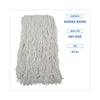 Boardwalk® Banded Rayon Cut-End Mop Heads, #24, White, 1.25" Headband, 12/Carton Wet Mop Heads - Office Ready