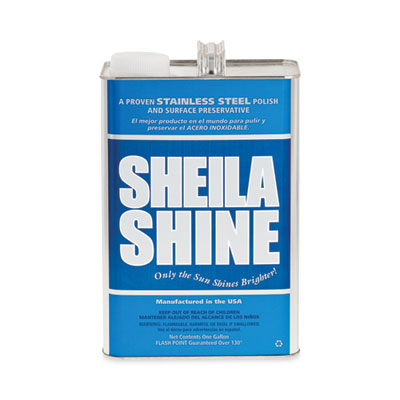 Sheila Shine Stainless Steel Cleaner & Polish, 1 gal Can Metal Cleaners/Polishes - Office Ready