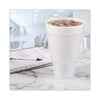 Dart® Foam Drink Cups, Tapered Bottom, 32 oz, White, 25/Bag, 20 Bags/Carton Hot/Cold Drink Cups - Office Ready