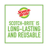 Scotch-Brite® Metal Scrubbing Pads, 2.25 x 2.75, Silver, 3/Pack, 8 Packs/Carton Scouring Pads - Office Ready