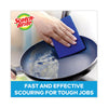 Scotch-Brite® Non-Scratch Scour Pads, Size 3 x 6, Blue, 10/Carton Scouring Pads - Office Ready