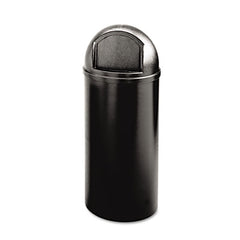 Rubbermaid® Commercial Marshal® Classic Container, 25 gal, Plastic, Black