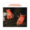 ergodyne® ProFlex 7401-CASE Coated Lightweight Winter Gloves 144-Pair, Orange, Medium, Pair Work Gloves, Coated - Office Ready