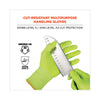 ergodyne® ProFlex 7040 ANSI A4 CR Food Grade Gloves, Lime, Small, 144 Pairs Work Gloves, Cut Resistant - Office Ready