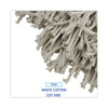 Boardwalk® Cut-End Wet Mop Heads, Premium Standard Head, Cotton Fiber, 32oz, White, 12/Carton Wet Mop Heads - Office Ready